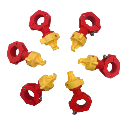 Jaune et rouge de bec de pulvérisation en plastique de pièce de rechange de machine de rouleau de route pour Bomag BW203