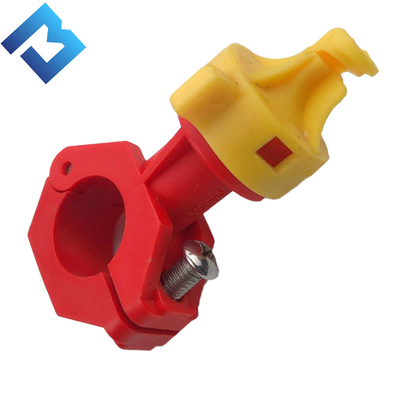 Jaune et rouge de bec de pulvérisation en plastique de pièce de rechange de machine de rouleau de route pour Bomag BW203