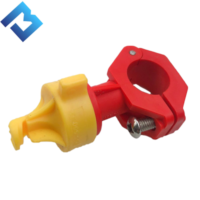 Jaune et rouge de bec de pulvérisation en plastique de pièce de rechange de machine de rouleau de route pour Bomag BW203