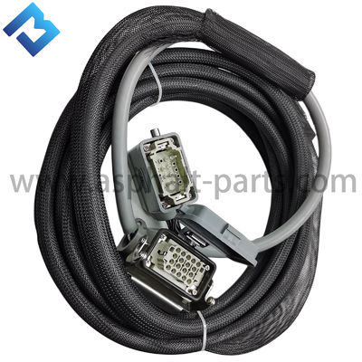 Ligne de centre serveur d'Asphalt Paver Side Control Box 18 câble 8m droit rectangulaire de noyau pour