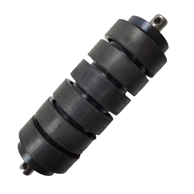 W195 200 205 215 2091189 rouleaux enduits en caoutchouc d'entraînement de convoyeur avec des poignées