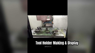 Processus de production de porte-outils et affichage du produit fini