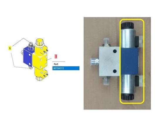 80704372 Électrovanne de cylindre de nivellement de règle Rexroth R900561286 pour série  Construction routière de haute qualité