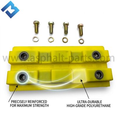 Patin de chenille en polyuréthane 2411111, patin de chenille pour fraiseuse de route W200 W195 W155 W1900