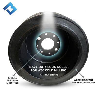 2136678 W50 Milling Solid Tire Wheel Puncture Free Rear Wheel Road Milling Machine Spare Parts